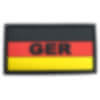 3D Rubber Patch GER mit Deutschlandflagge